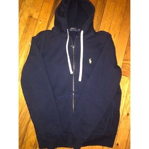 Polo by Ralph Lauren navy blue zip up hoody